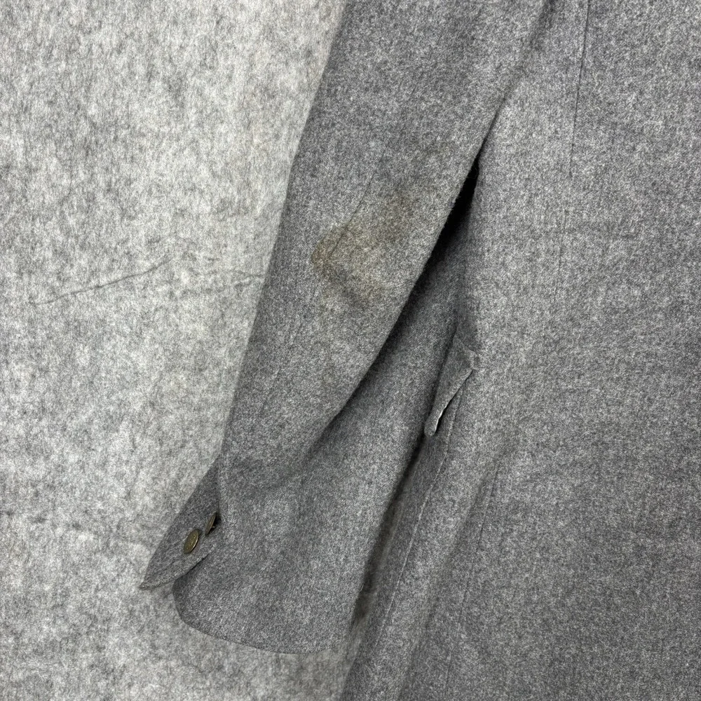 Vintage Pendleton Virgin Wool Blazer Men's 44 Long‎ Gray Preppy Academic 90s USA